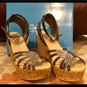 Like New-Callisto Avanti Wedge Sandals